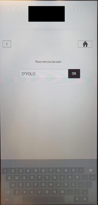 Entering a single quote on the search screen is 