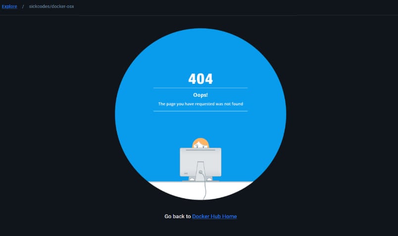 404 errors seen by Docker-OSX users