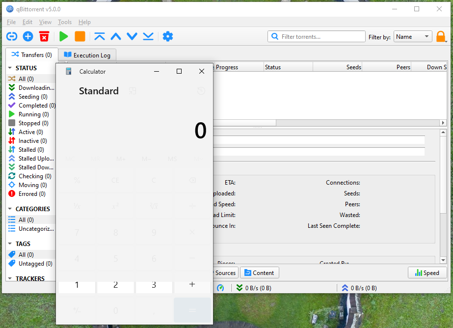 Launching Calculator from qBittorrent as demonstration