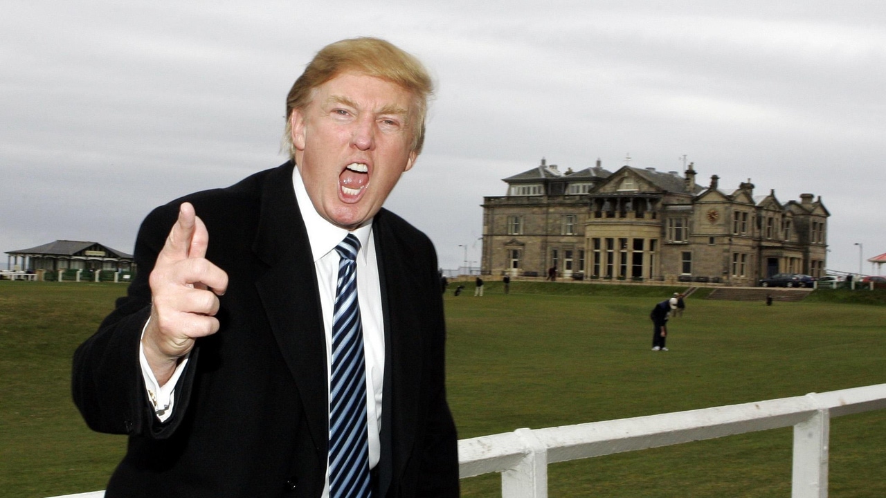 Donald Trump with finger in air Donald Trump with finger in air