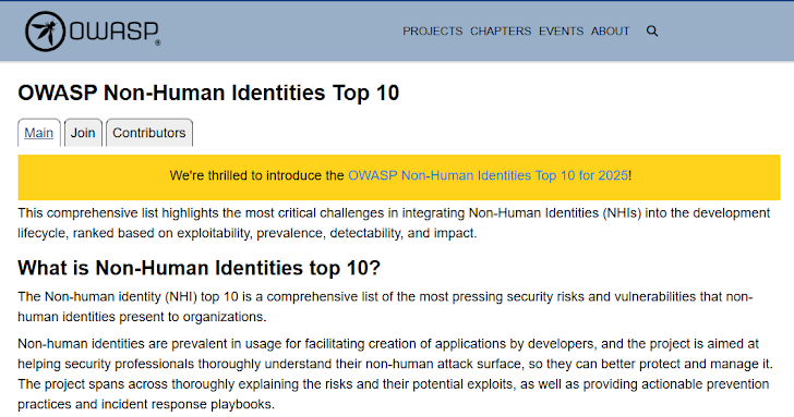 OWASP NHI Top 10 OWASP NHI Top 10
