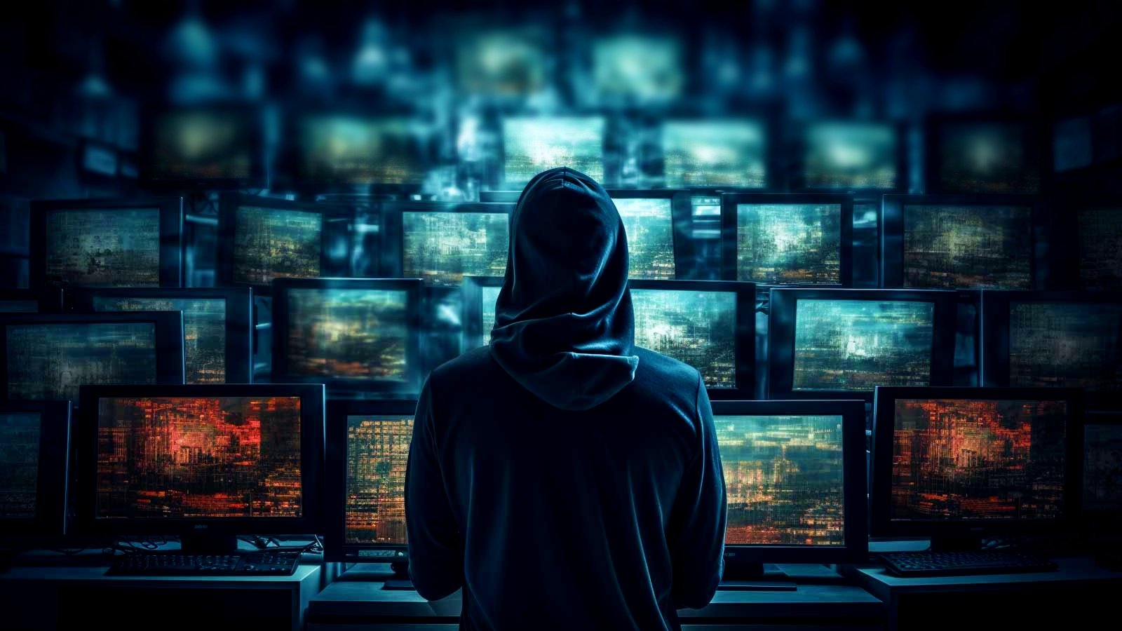 Hacker looking at strings