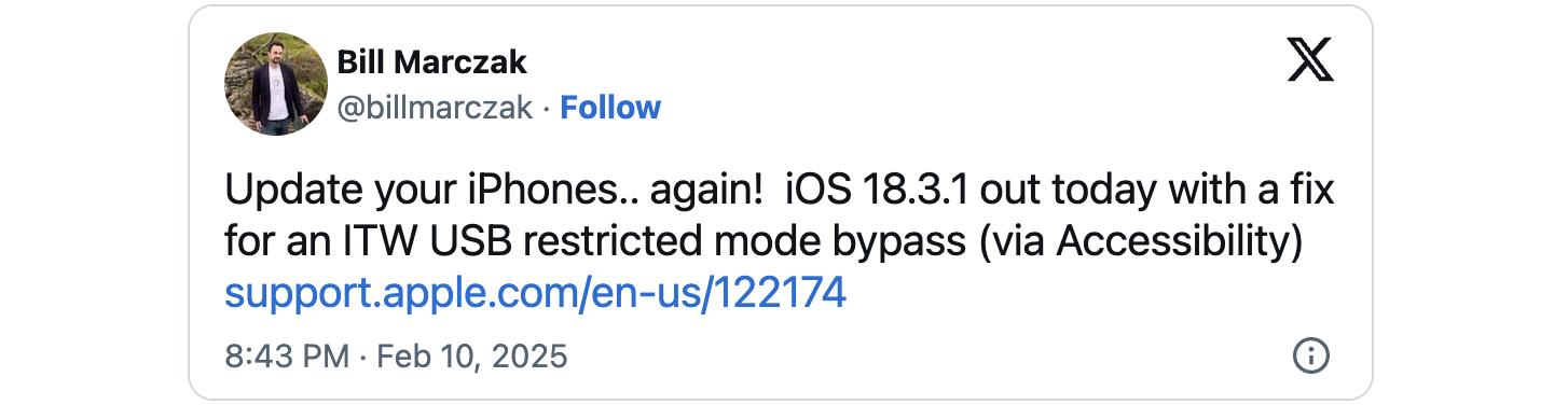 USB Restricted Mode bypass