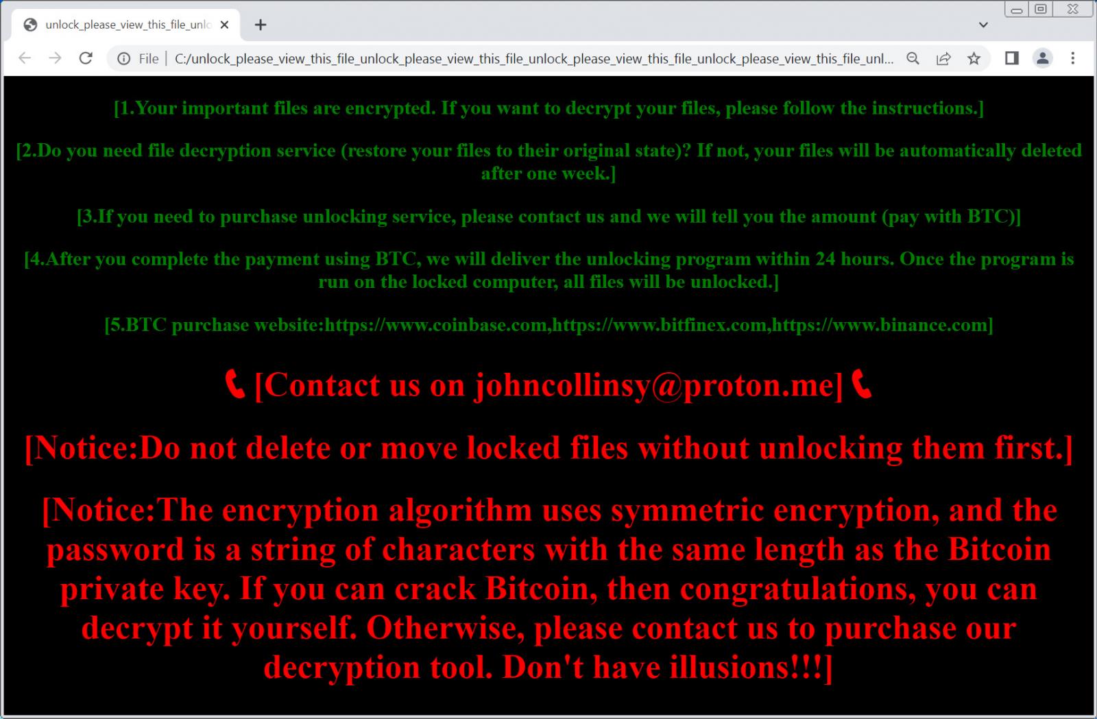 NailaoLocker ransom note