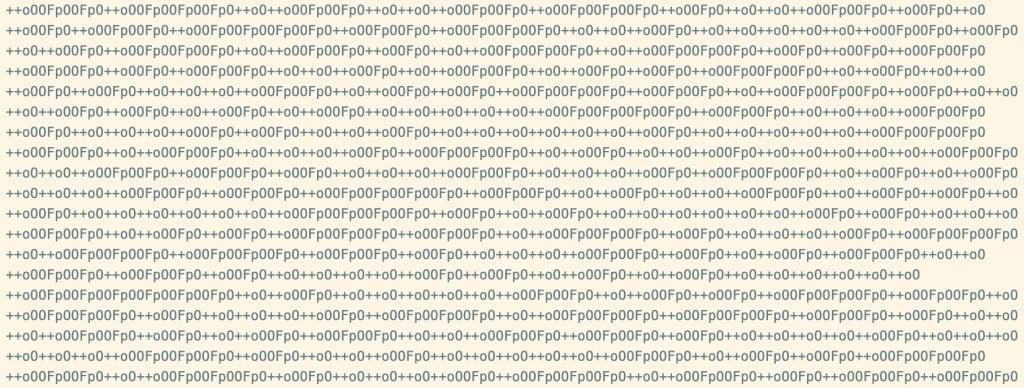 Base64 encoding of a sequence of Hangul filler characters