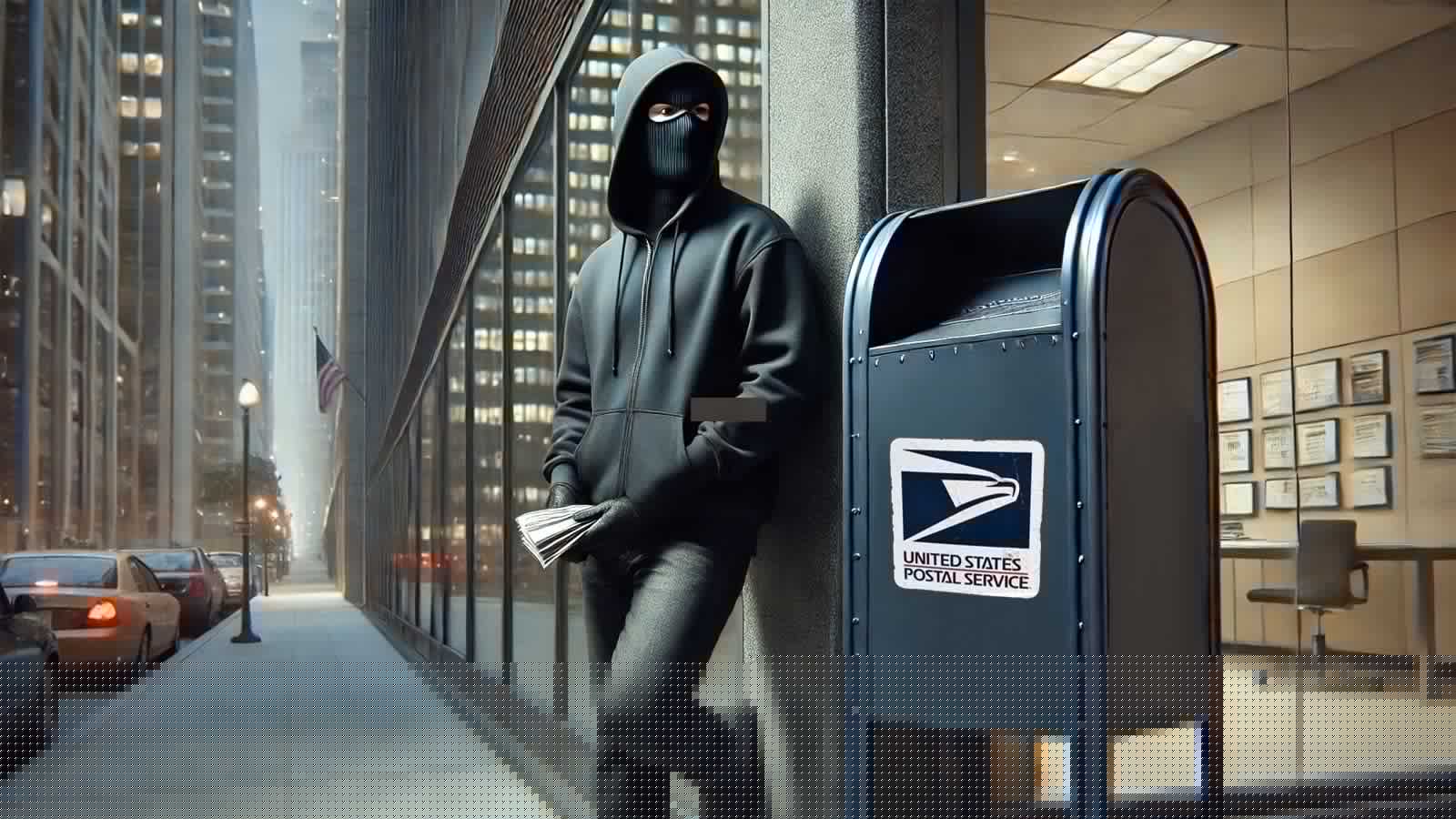 Hacker sending postal mail