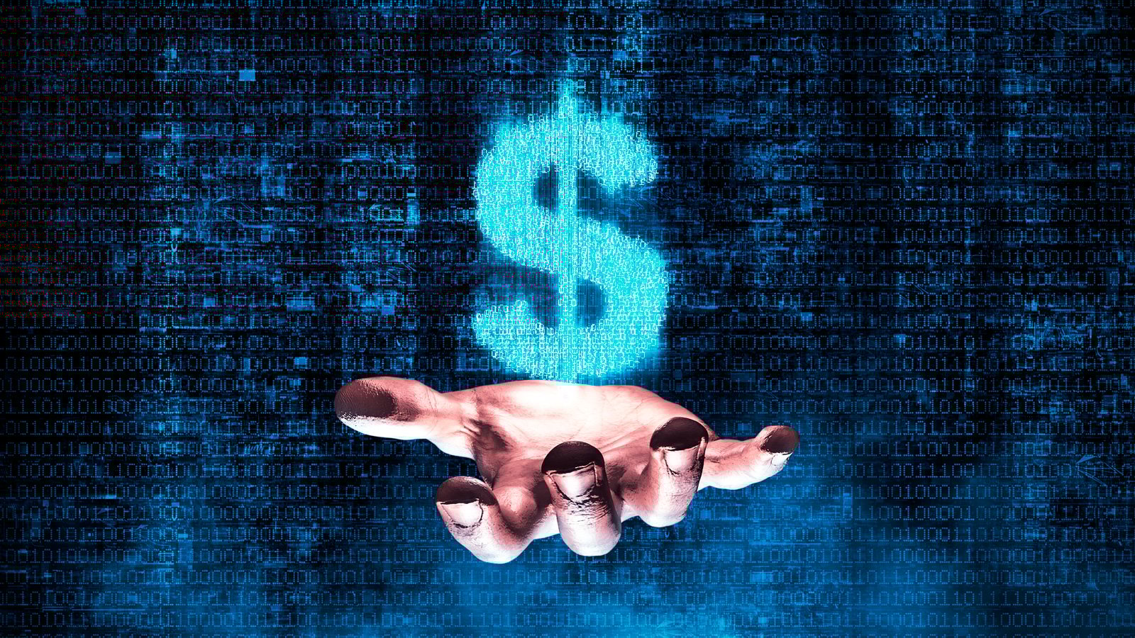 Hand holding $ sign