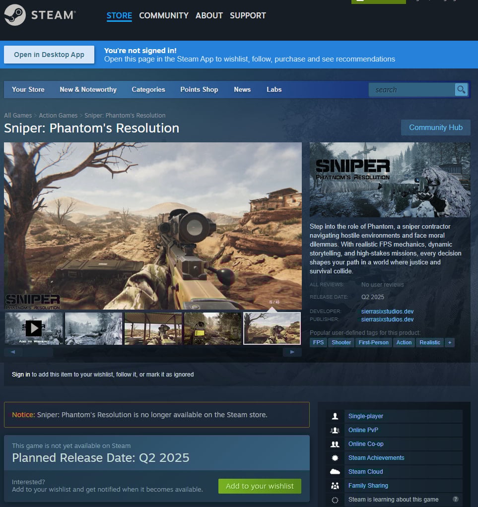 The malware-dropping game on Steam