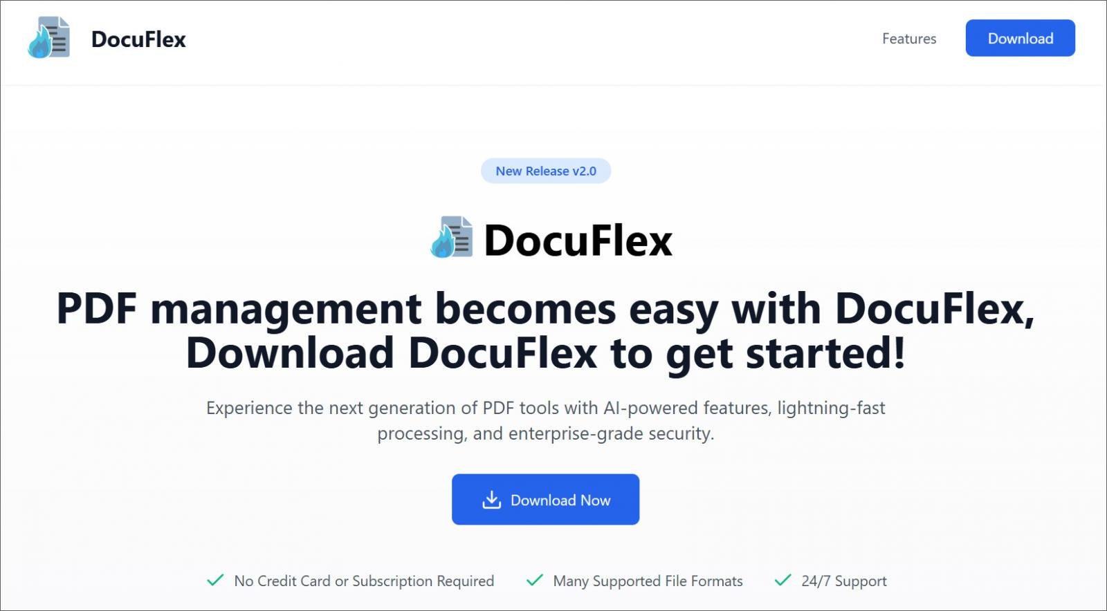 DocuFlex site that was available in January 2025