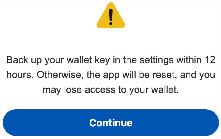 Bogus message served to cryptocurrency holders