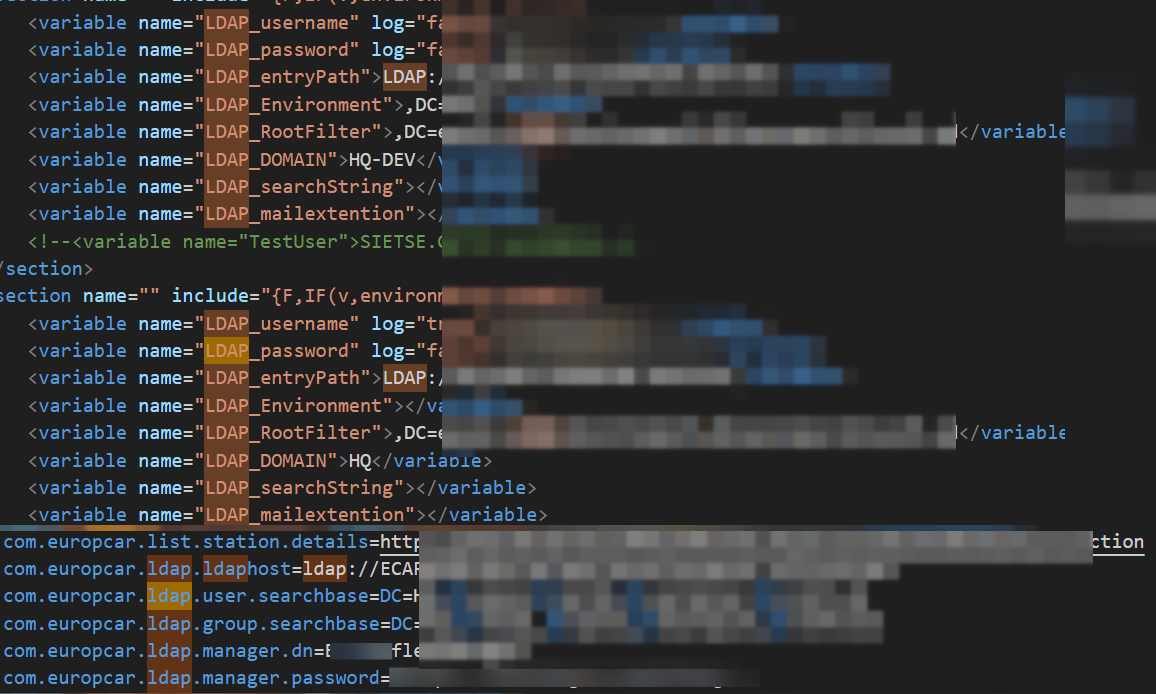 Hacker shows credentials found in source code