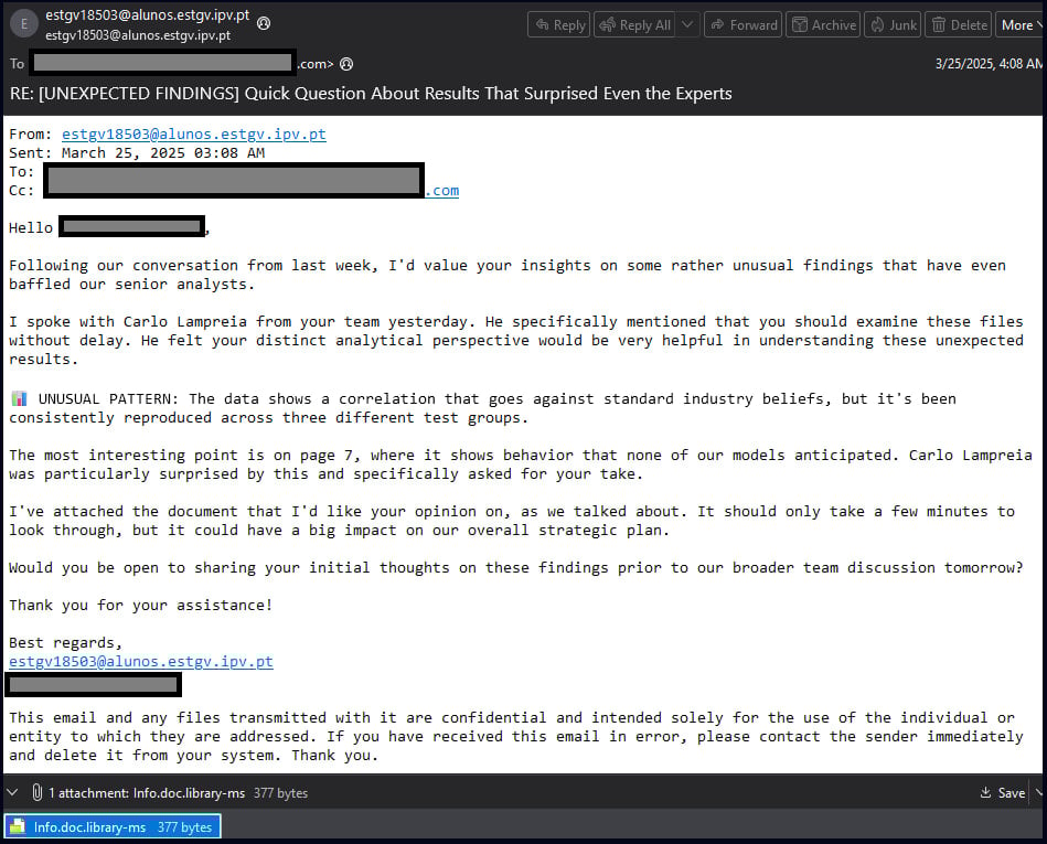 Unzipped exploit file