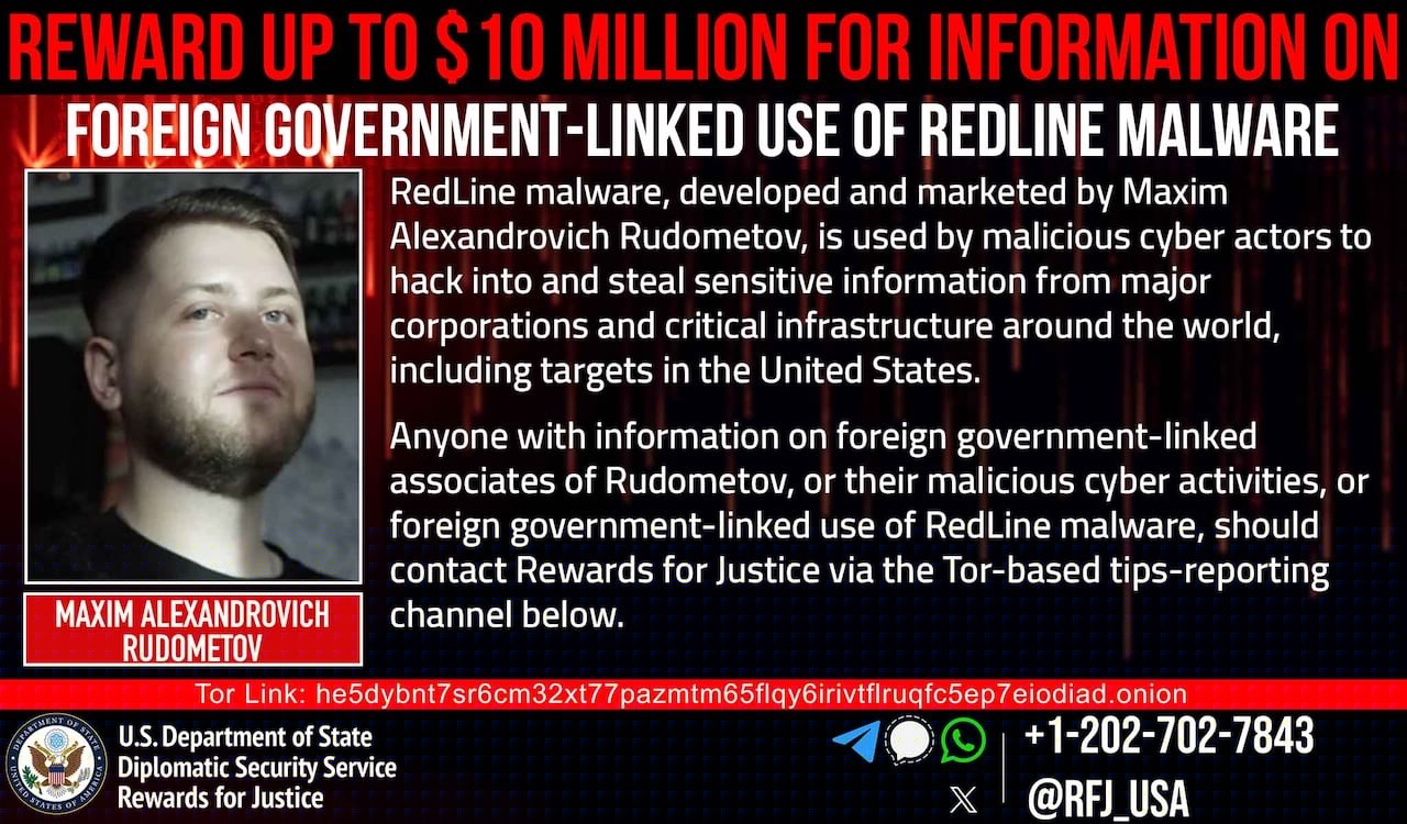 RedLine Rewards for Justice poster